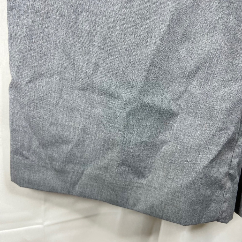 H&M Gray Wide Leg Trousers Women Size 4 Pleated High Rise 90s Minimalism Clean - Picture 6 of 10